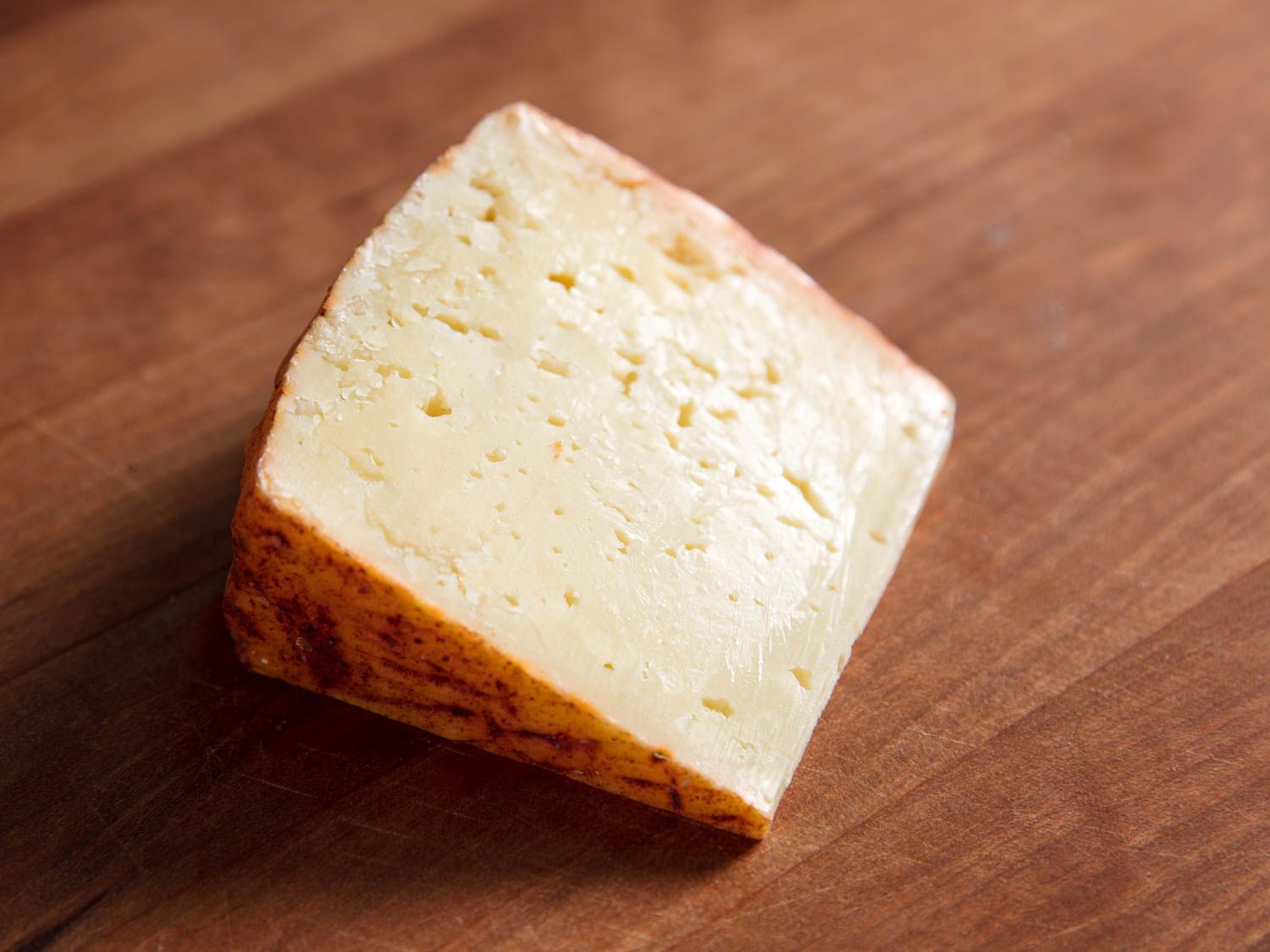 A wedge of GranQueso cheese.