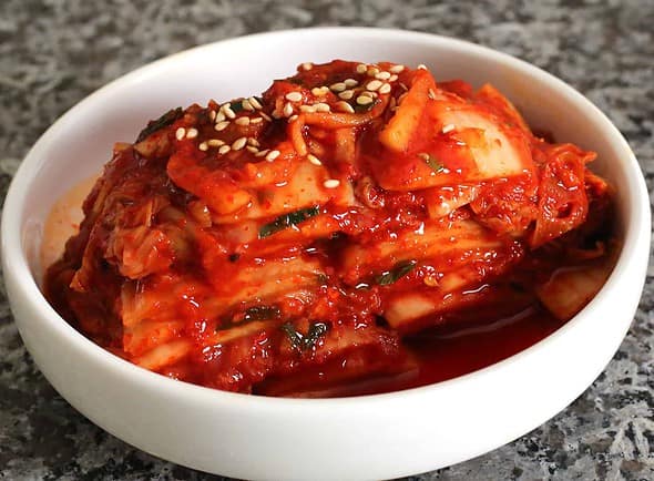 fermented kimchi (포기김치)