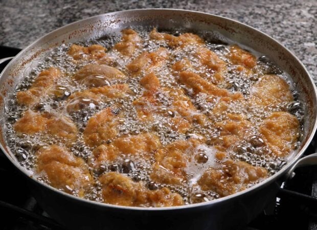 Frying chicken