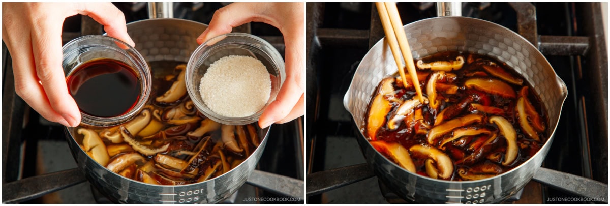 Simmered Shiitake Mushrooms 4