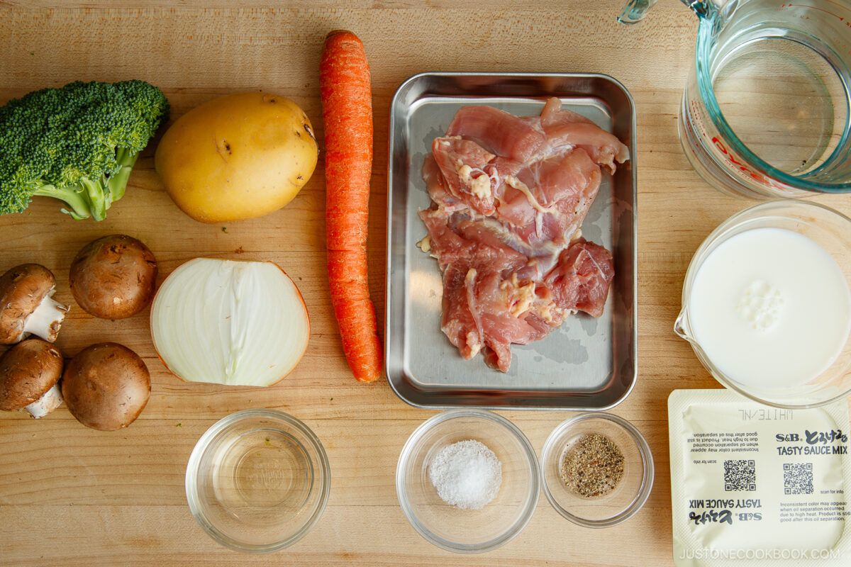 Easy Cream Stew Ingredients