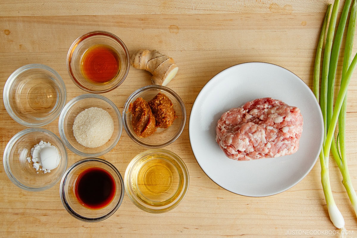 10 Min Meal - Niku Miso Ingredients