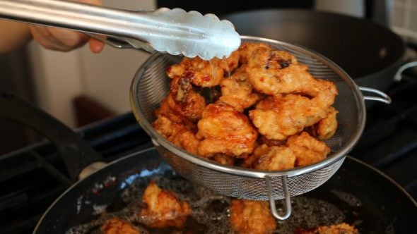 Korean honey butter fried chicken