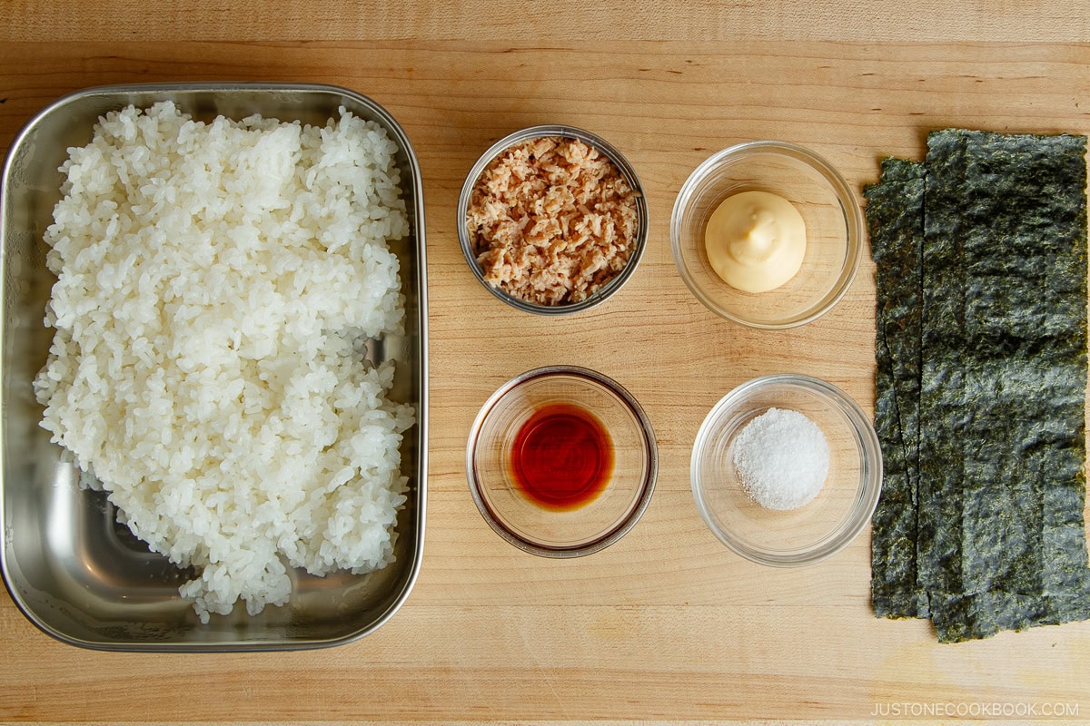 Tuna Mayo Onigiri Ingredients