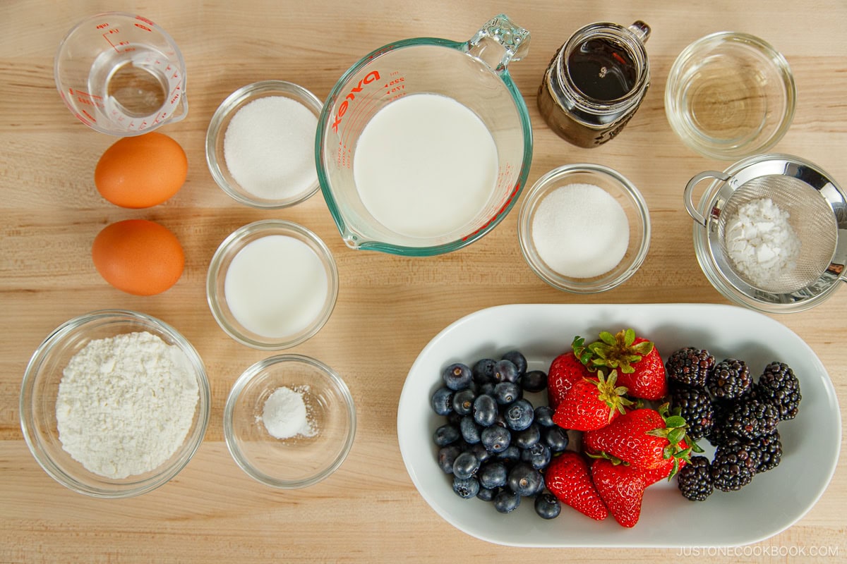 Japanese Souffle Pancakes Ingredients