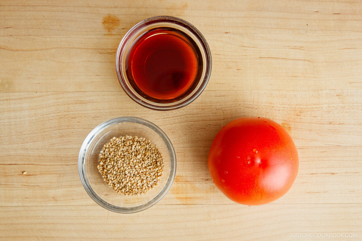 Tomato Salad with Sesame Ponzu Ingredients