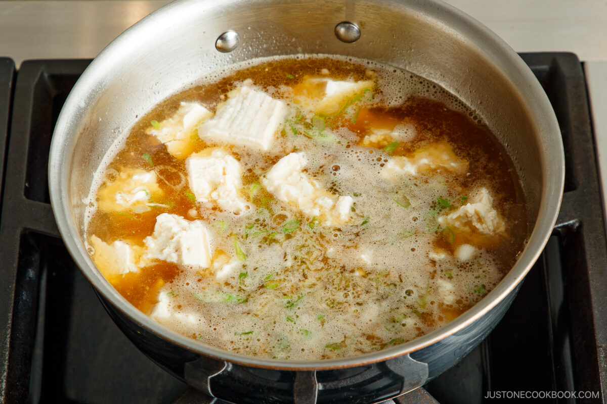 Bring it to a simmer.