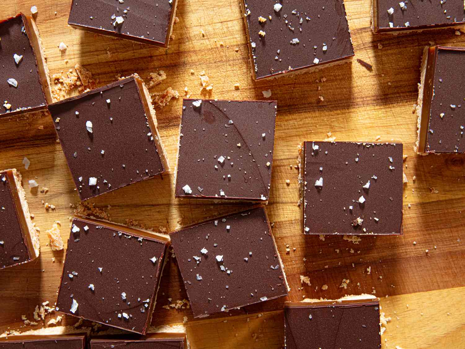 Overhead view of Millionaires Shortbread