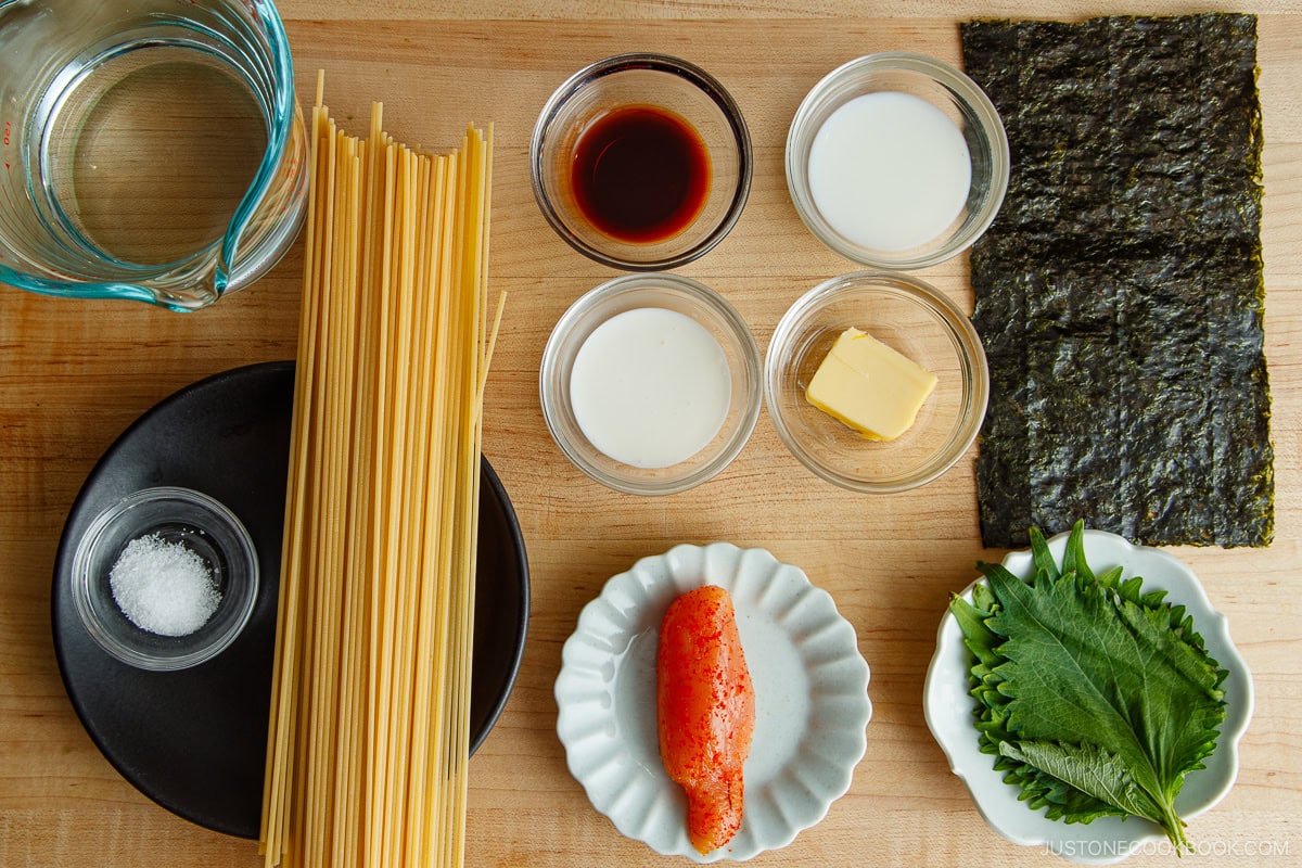 10 Min Meal - Mentaiko Pasta Ingredients