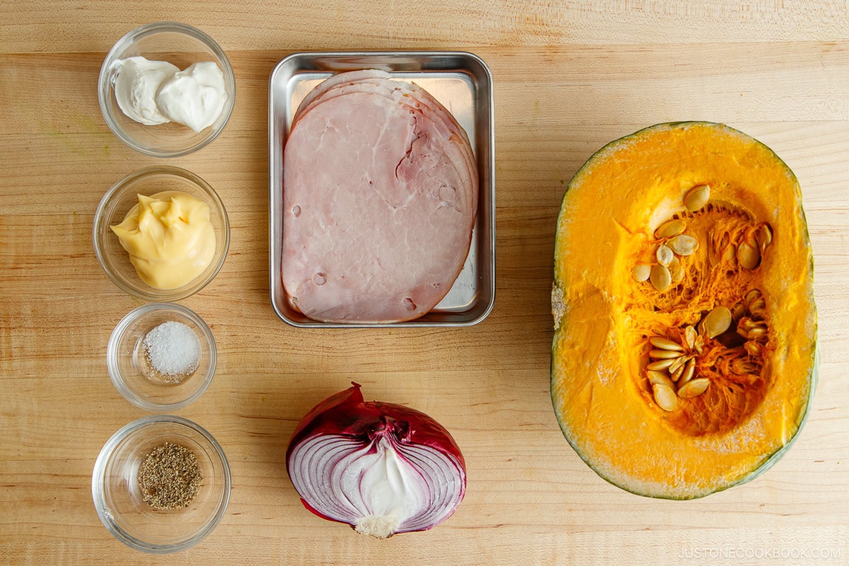 Kabocha Salad Ingredients