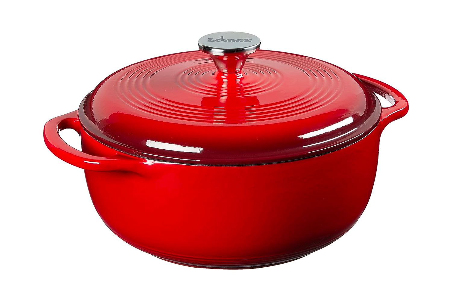 Amazon Lodge 4.5 Quart Enameled Cast Iron Dutch Oven