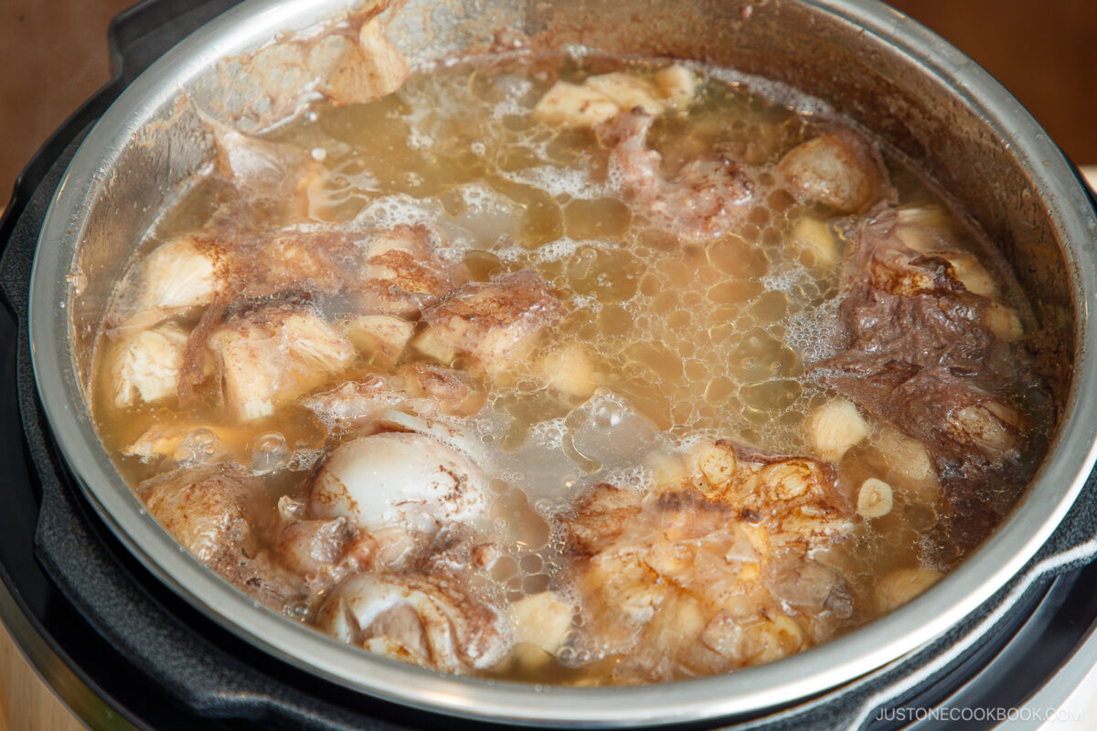 Depressurize and uncover the lid.