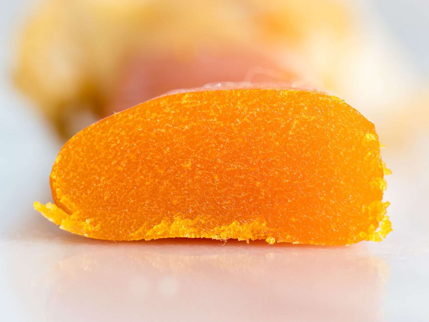 Interior of mullet bottarga from Smeralda.