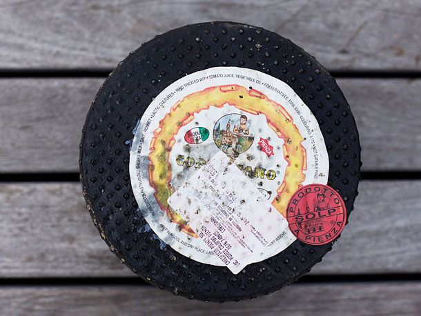 A wheel of Pecorino Toscano Cheese