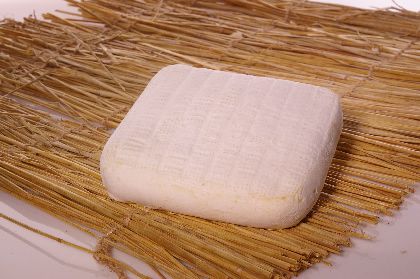 A square of Robiola Piemonte Cheese