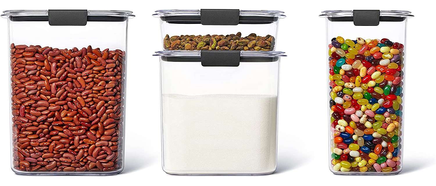Rubbermaid Brilliance Pantry Airtight Food Storage Containers, 8-Piece Set