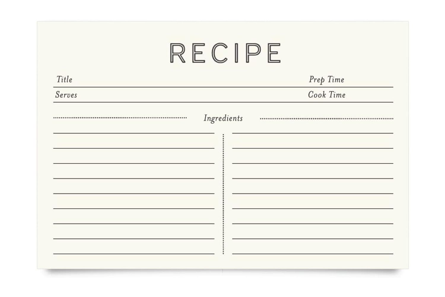 Jot & Mark Recipe Cards